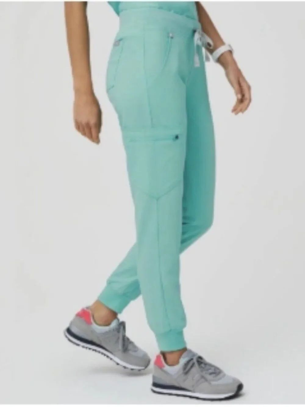 NWT FIGS Zamora Jogger Scrub Pants Fresh Aqua Limited Edition XXS/P